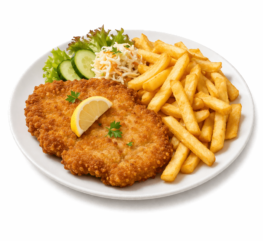 Kipschnitzel Menu